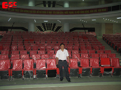 Hình ảnh ghi lại kỷ niệm sau khi hoàn thành xong dự án hội trường Thái Nguyên