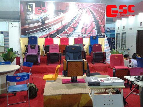 Gian hàng trưng bày sản phẩm ghế hội trường GSC Việt Nam tại triển lãm VIETBUILD 2015 