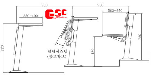 Bản vẽ kỹ thuật ghế hội trường GSC MS-910-1